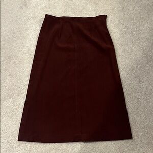 Van Heusen Dark Brown maroon  A-Line Skirt